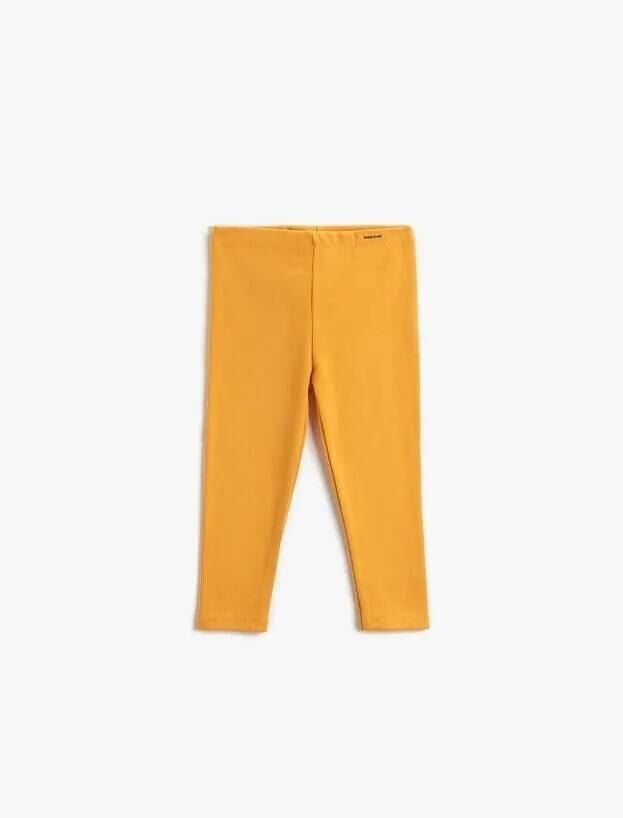 Koton Kız Bebek Fitilli Basic Tayt Etiket Detaylı Beli Lastikli
