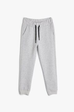 Koton Erkek Çocuk Basic Jogger Eşofman Altı Beli Bağlamalı Cepli